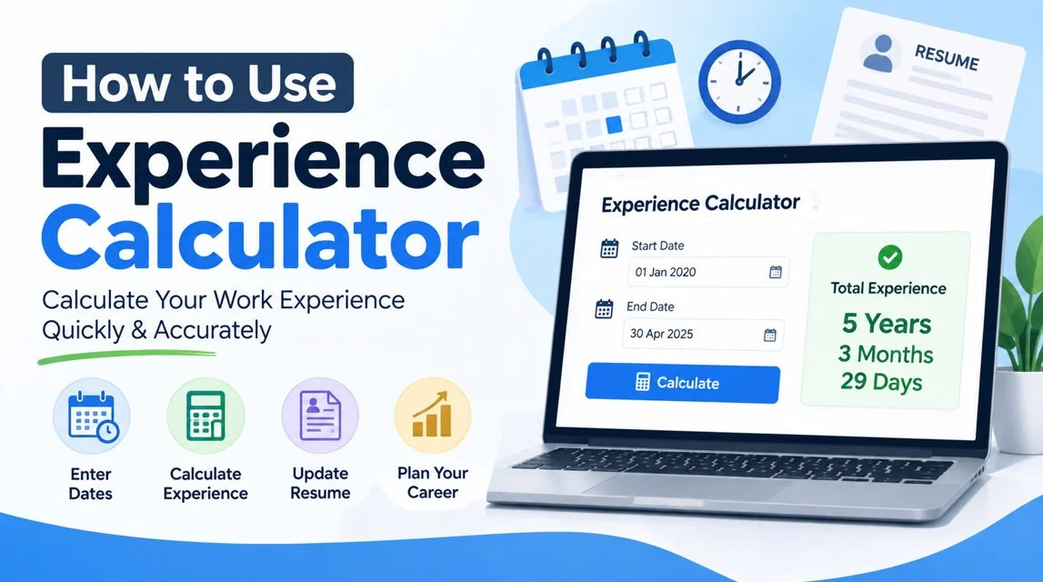 How to use Experience Calculator.